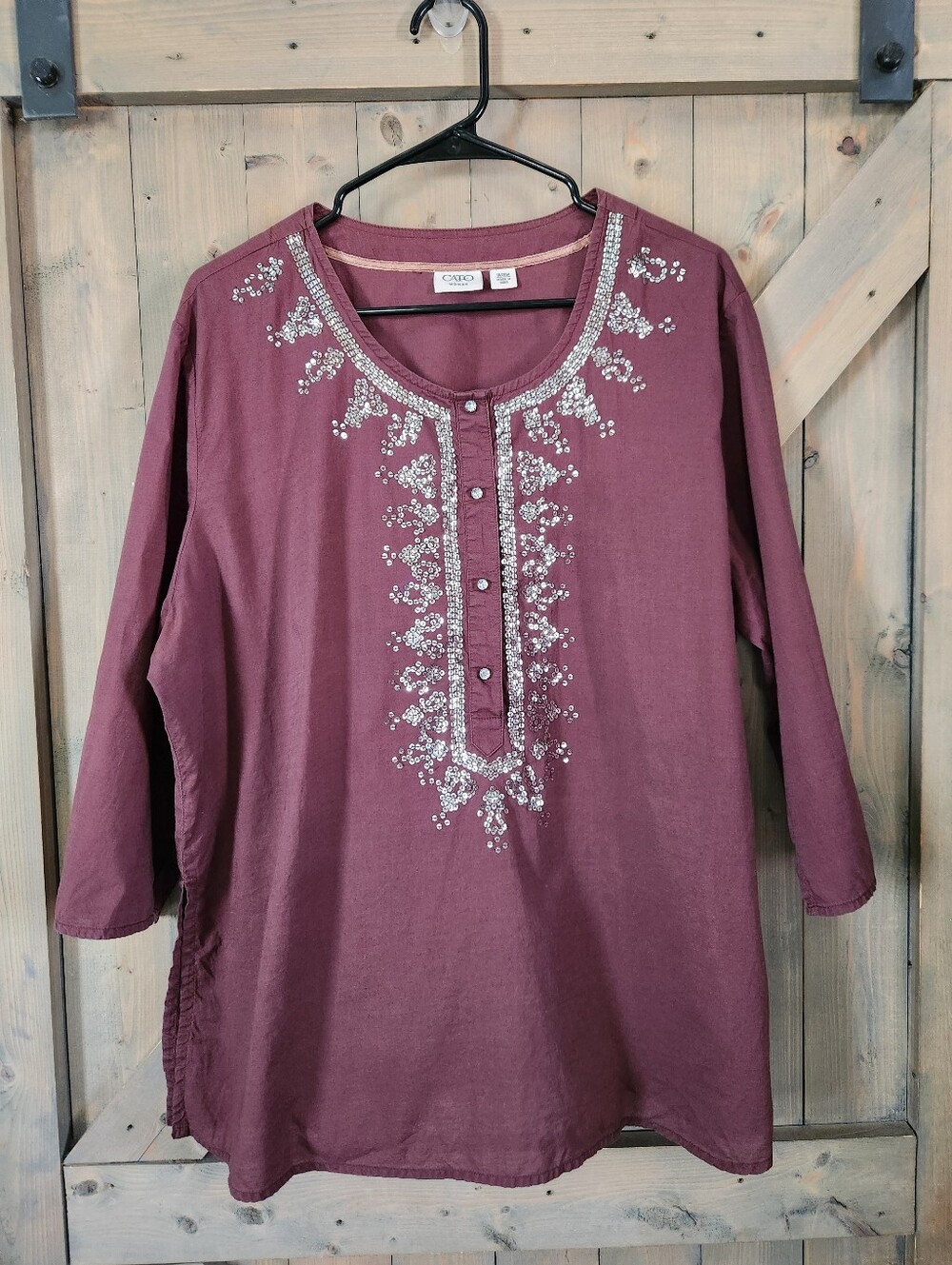 Cato Seguin Cotton Tunic Lightweight Size 18 / 20W